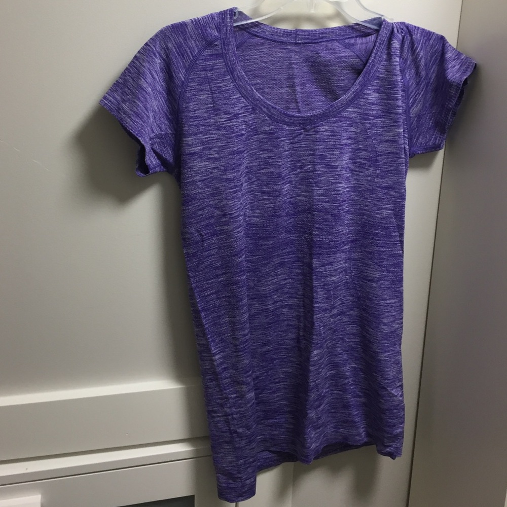 lululemon athletica Purple Space-Dye Short Sleeve Tee